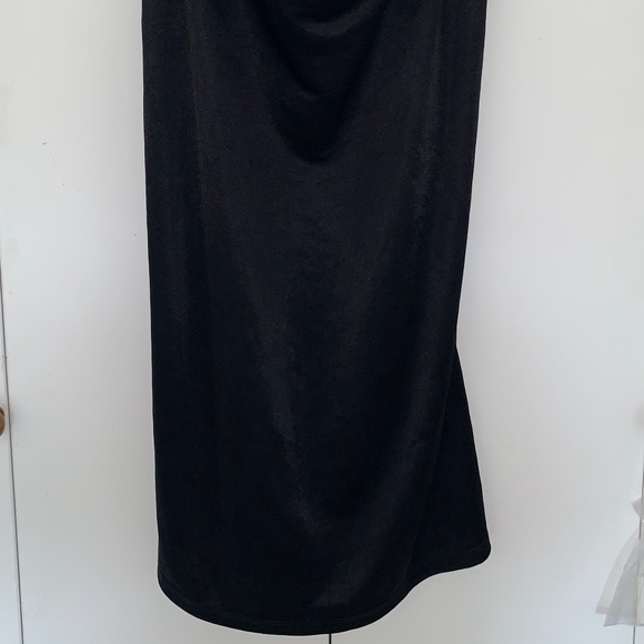black satin slip dress - Picture 3 of 4